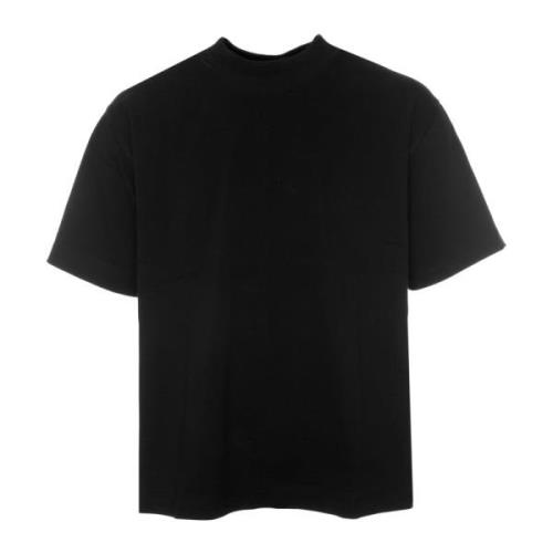 Closed Ribbad Rund Hals T-shirt Black, Herr