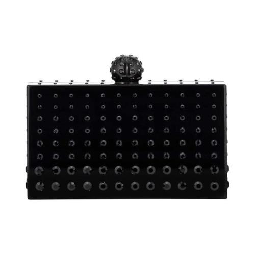 Aquazzura Elegant Clutch Väska för Kvinnor Black, Dam