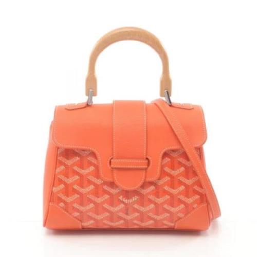 Goyard Vintage Pre-owned Laeder handvskor Orange, Dam