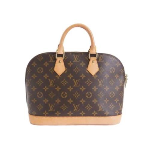 Louis Vuitton Vintage Pre-owned Belagd canvas handvskor Brown, Dam