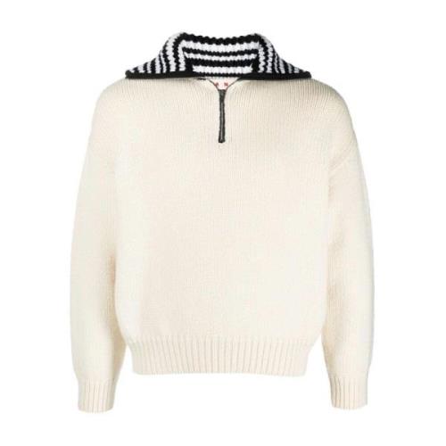 Marni Stilren Turtleneck Sweater Beige, Herr