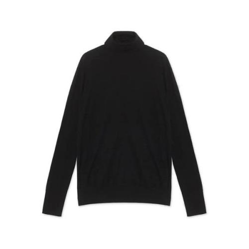 Graumann Svart Turtle Neck Tröja Black, Dam