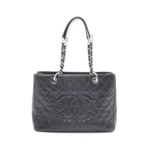 Chanel Vintage Pre-owned Tyg chanel-vskor Black, Dam