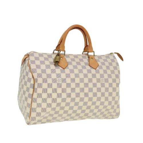 Louis Vuitton Vintage Pre-owned Canvas louis-vuitton-vskor Beige, Dam