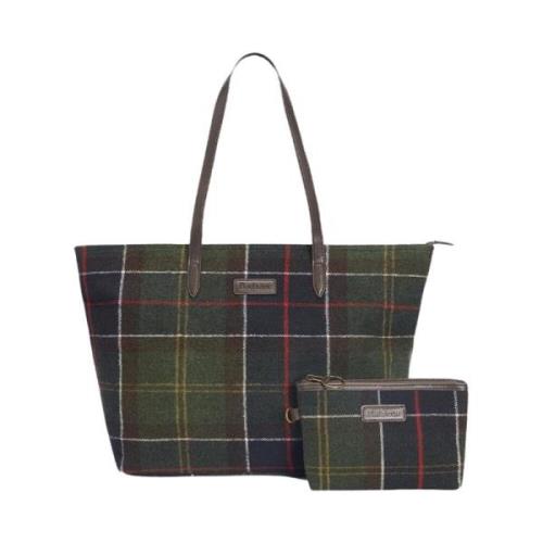 Barbour Tote Bags Green, Dam