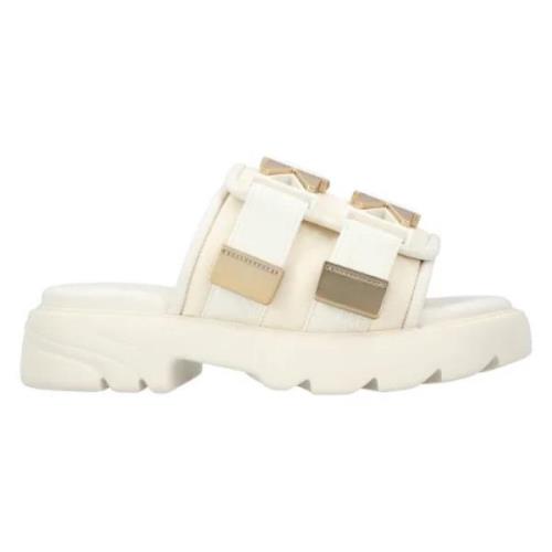 Bottega Veneta Laeder sandaler White, Dam