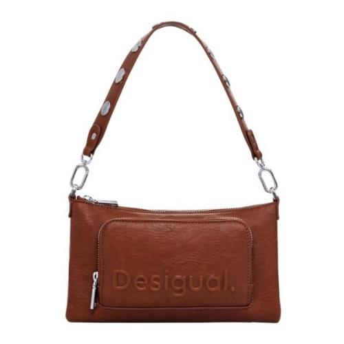 Desigual Brun Handväska 24Wayp02 Dragkedja Brown, Dam