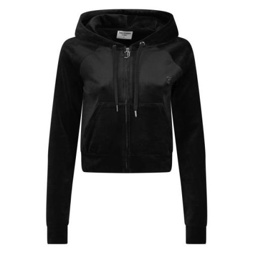 Juicy Couture Svarta Madison Hoodies för Kvinnor Black, Dam