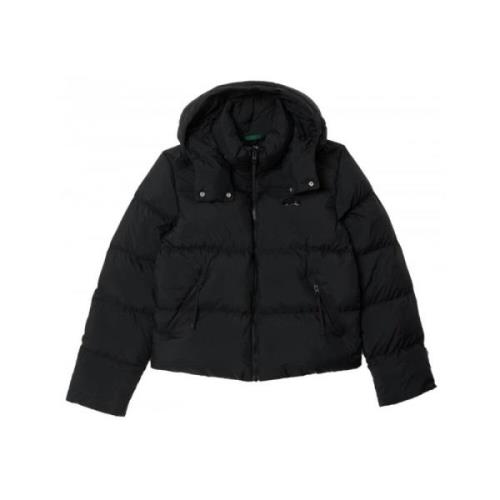 Lacoste Dam Logotyp Pufferjacka Black, Dam