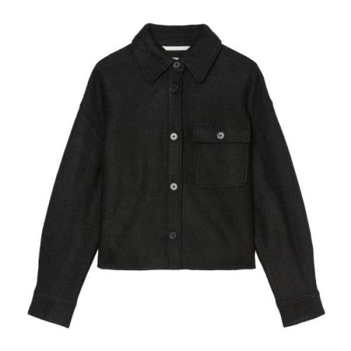 Marc O'Polo Overshirt relaxed Black, Dam