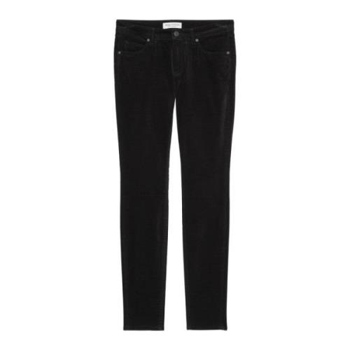 Marc O'Polo Sammetbyxor modell Lulea slim Black, Dam