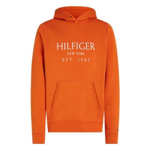 Tommy Hilfiger Bonfire Orange Hoodie Orange, Herr