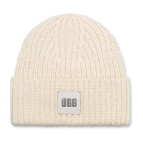 UGG Chunky Rib Beanie White, Herr