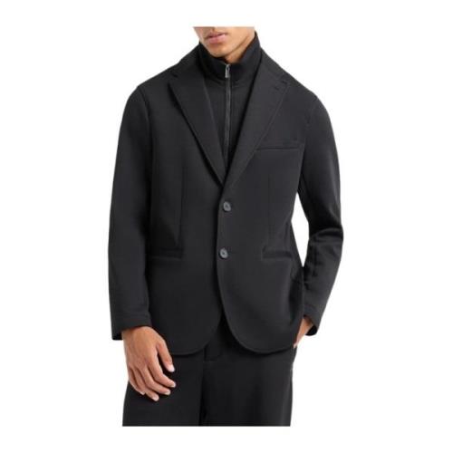 Armani Exchange Svart Americana blazer för män Black, Herr