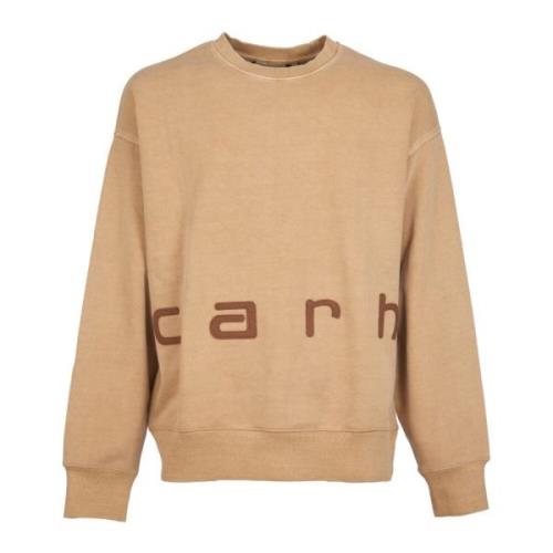 Carhartt Wip Felt Script Sweaters Brown, Herr