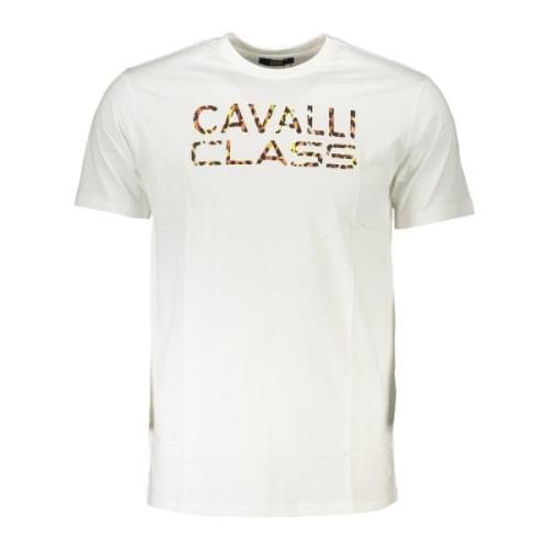 Cavalli Class Kortärmad Herr T-shirt Vit White, Herr