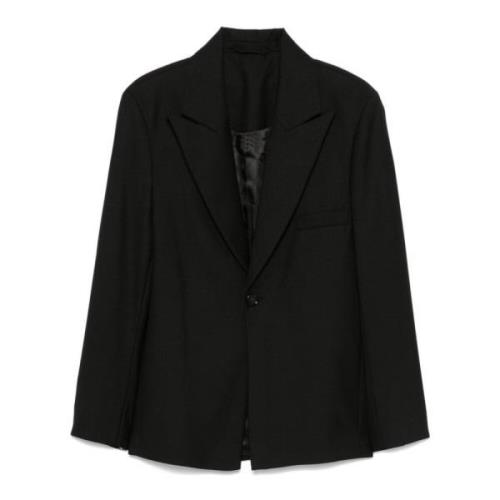 Séfr Svart Vävd Blazer Jacka Black, Herr