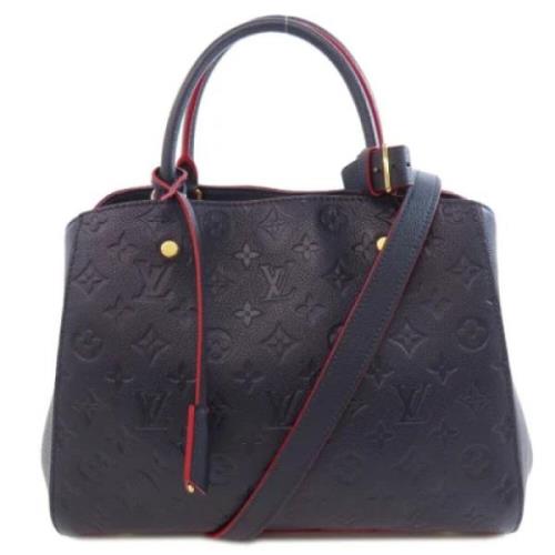 Louis Vuitton Vintage Pre-owned Tyg louis-vuitton-vskor Blue, Dam