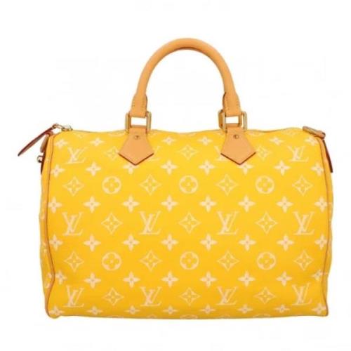 Louis Vuitton Vintage Pre-owned Laeder handvskor Yellow, Dam