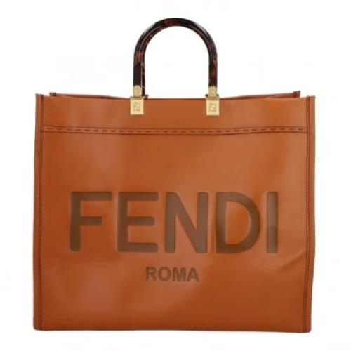 Fendi Vintage Pre-owned Tyg fendi-vskor Brown, Dam