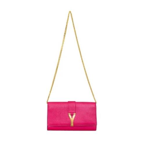 Yves Saint Laurent Vintage Pre-owned Laeder axelremsvskor Pink, Dam