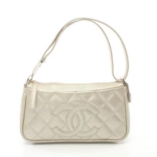 Chanel Vintage Pre-owned Tyg chanel-vskor Beige, Dam