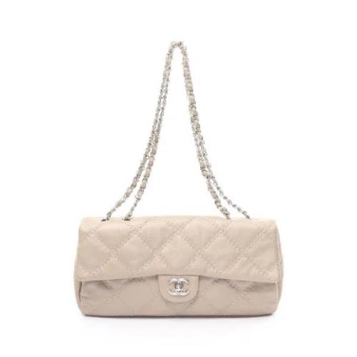 Chanel Vintage Pre-owned Laeder chanel-vskor Beige, Dam