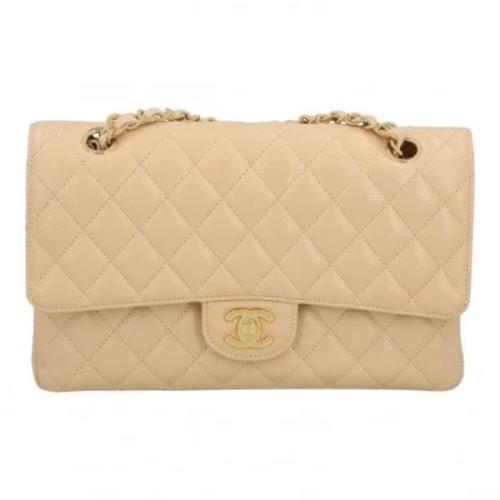 Chanel Vintage Pre-owned Laeder crossbodyvskor Beige, Dam