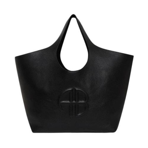 Anine Bing Lili Tote Läder Väska Black, Dam