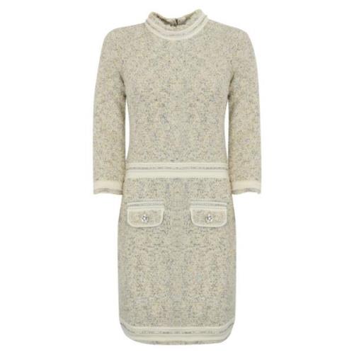 Blugirl Midi boucle klänning med lurex Gray, Dam