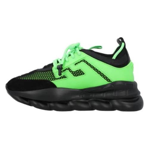 Versace Polyester sneakers Green, Herr