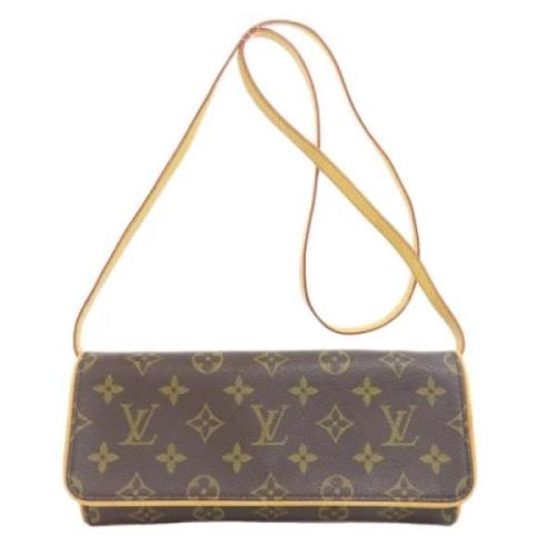 Louis Vuitton Vintage Pre-owned Tyg louis-vuitton-vskor Brown, Dam