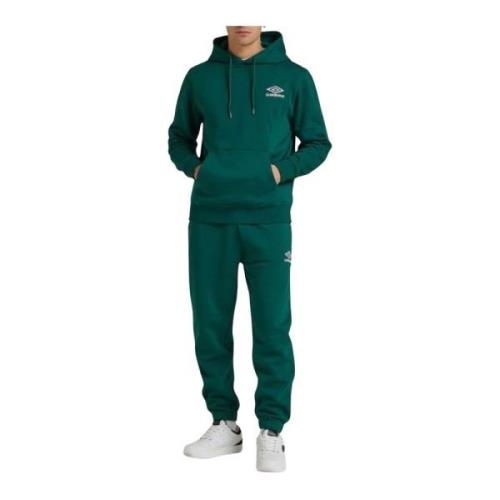 Umbro Herr Hoodie Tracksuit Green, Herr