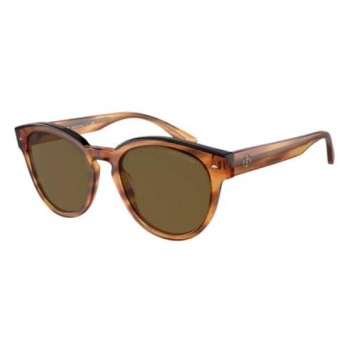 Giorgio Armani Brun Acetat Dam Solglasögon Brown, Dam