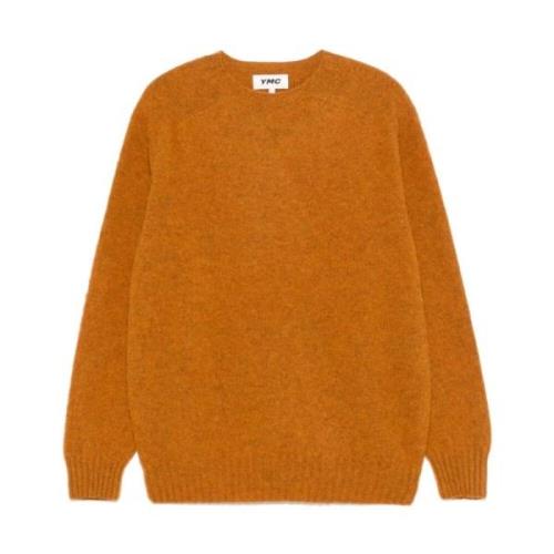 YMC You Must Create Orange Ull Crew Neck Sweater Orange, Herr