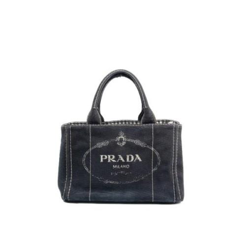 Prada Vintage Pre-owned Canvas prada-vskor Black, Dam