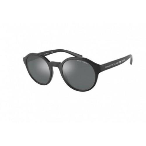 Armani Exchange Svarta Acetat Solglasögon Black, Herr