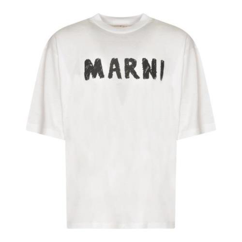 Marni Stiliga T-shirts och Polos White, Herr