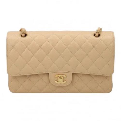 Chanel Vintage Pre-owned Laeder chanel-vskor Beige, Dam