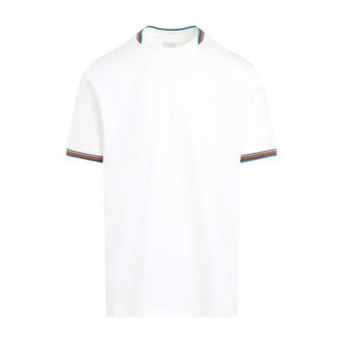 PS By Paul Smith Vit T-shirt Snygg Design White, Herr