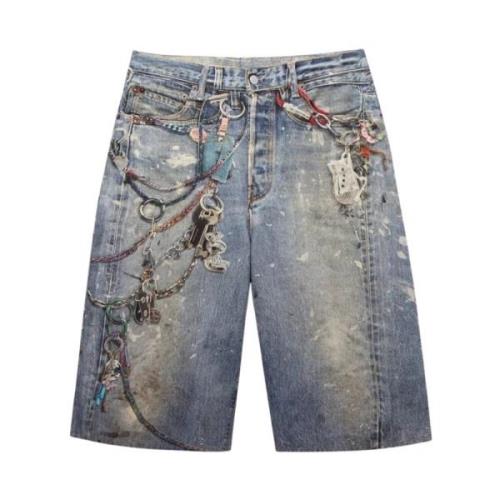 Acne Studios Blå Jeansshorts Blue, Dam