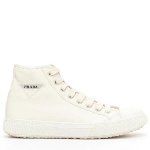 Prada Vintage Pre-owned Laeder sneakers White, Herr