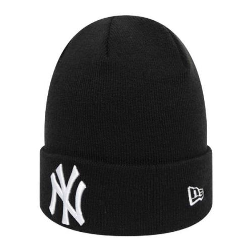 New Era NY Yankees Stickad Manschett Beanie Black, Herr