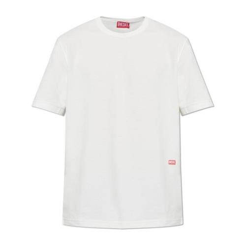 Diesel T-shirt T-Adjust-Slits-R13 White, Herr