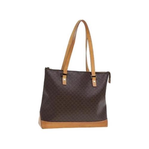 Celine Vintage Pre-owned Tyg totevskor Brown, Dam