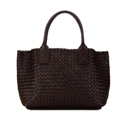 Bottega Veneta Vintage Pre-owned Laeder totevskor Brown, Dam