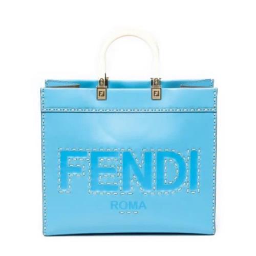 Fendi Vintage Pre-owned Laeder fendi-vskor Blue, Dam