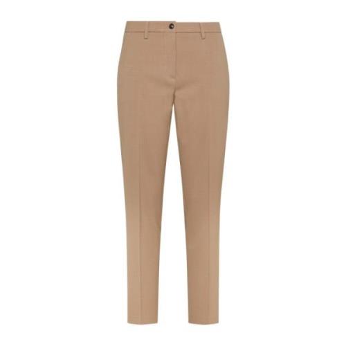 Seventy Reguljära chinos för moderna kvinnor Brown, Dam