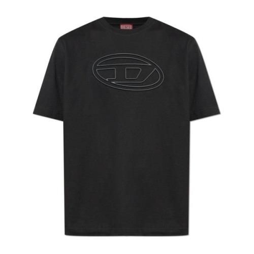 Diesel T-shirt T-Adjust-Bigoval Black, Herr