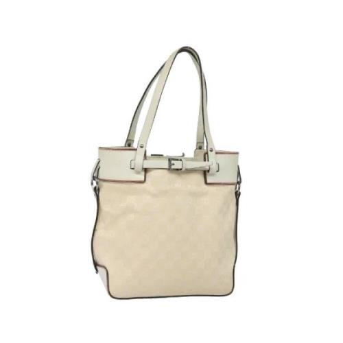 Gucci Vintage Pre-owned Canvas handvskor Beige, Dam